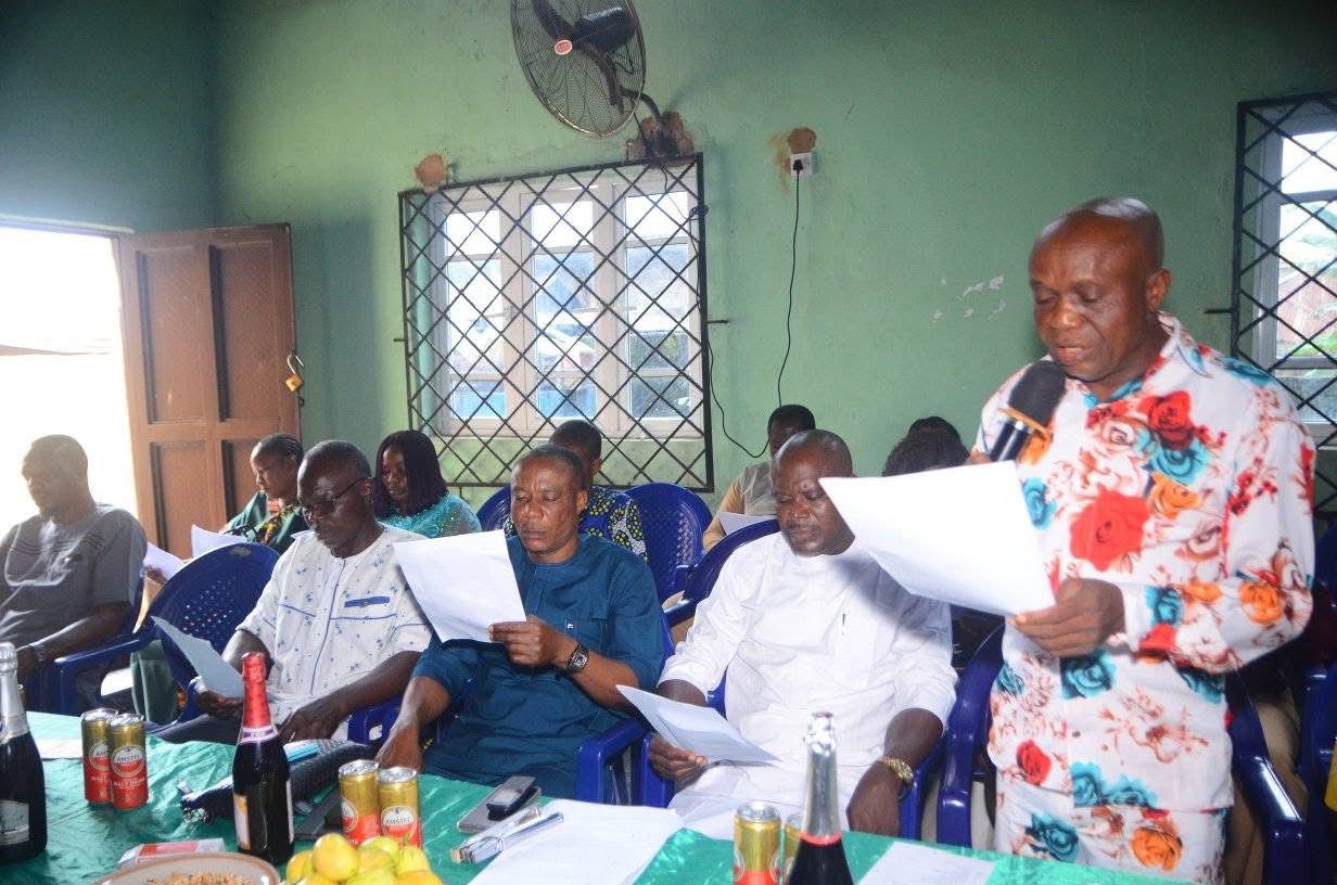 Director and parents in PTA meeting